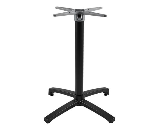 Βάση τραπεζιού Levo pakoworld μεταλλική σε μαύρη απόχρωση 69x69x73εκ - ΒΑΣΕΙΣ ΤΡΑΠΕΖΙΩΝ στο Milonadakis.gr