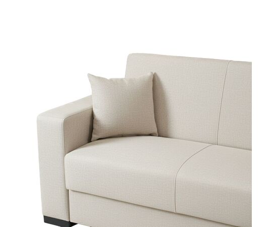 Γωνιακός καναπές-κρεβάτι αναστρέψιμος Dumma pakoworld ύφασμα κρεμ 226x148x86εκ - ΚΑΝΑΠΕΔΕΣ-ΣΑΛΟΝΙΑ στο Milonadakis.gr