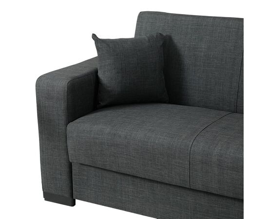 Γωνιακός καναπές-κρεβάτι αναστρέψιμος Dumma pakoworld ύφασμα ανθρακί 226x148x86εκ - ΚΑΝΑΠΕΔΕΣ-ΣΑΛΟΝΙΑ στο Milonadakis.gr