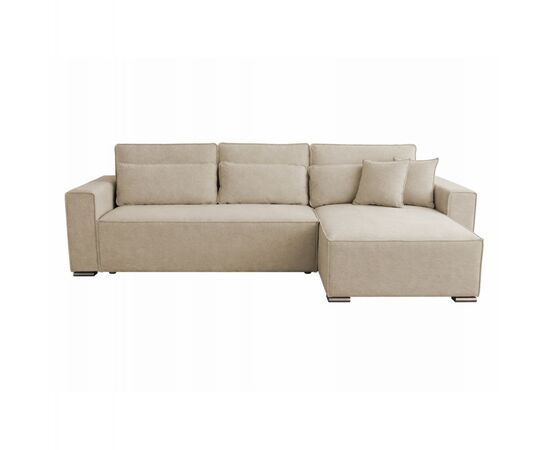 ΚΑΝΑΠΕΣ ΚΡΕΒΑΤΙ ΑΝΑΣΤΡΕΨΙΜH ΓΩΝΙΑ CORNERA HM3335.03 ΜΠΕΖ ΥΦΑΣΜΑ 269x155x89Yεκ - ΚΑΝΑΠΕΔΕΣ-ΣΑΛΟΝΙΑ στο Milonadakis.gr