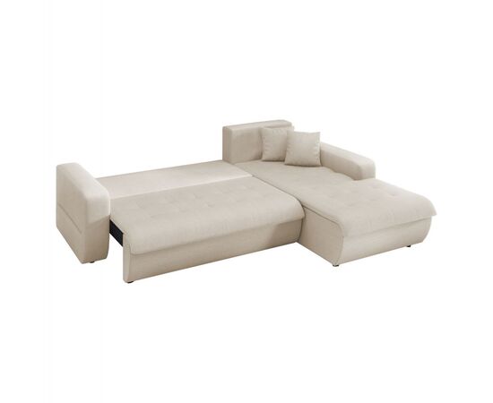 ΚΑΝΑΠΕΣ ΚΡΕΒΑΤΙ ΔΕΞΙΑ ΓΩΝΙΑ KANSO HM3338.03R ΜΠΕΖ ΥΦΑΣΜΑ 244x188x80Υεκ - ΚΑΝΑΠΕΔΕΣ-ΣΑΛΟΝΙΑ στο Milonadakis.gr