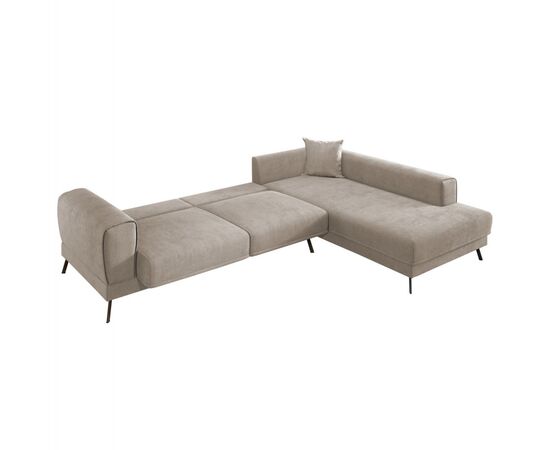 ΚΑΝΑΠΕΣ ΚΡΕΒΑΤΙ ΔΕΞΙΑ ΓΩΝΙΑ ZENORA HM3337.03R ΜΠΕΖ ΥΦΑΣΜΑ 304x212x80Υεκ - ΚΑΝΑΠΕΔΕΣ-ΣΑΛΟΝΙΑ στο Milonadakis.gr