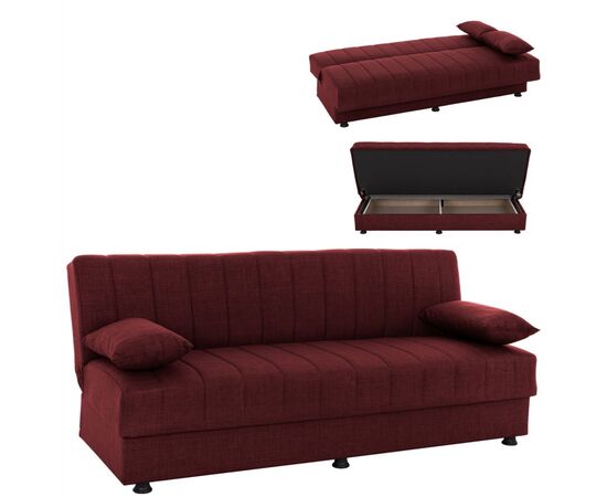 ΚΑΝΑΠΕΣ ΚΡΕΒΑΤΙ ANDRI ΤΡΙΘΕΣΙΟΣ ΚΟΚΚΙΝΟ HM3239.06 180x72x77 εκ. - ΚΑΝΑΠΕΔΕΣ-ΣΑΛΟΝΙΑ στο Milonadakis.gr