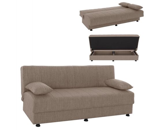 ΚΑΝΑΠΕΣ ΚΡΕΒΑΤΙ ANDRI ΤΡΙΘΕΣΙΟΣ ΜΠΕΖ HM3239.04 180x72x77Υ εκ. - ΚΑΝΑΠΕΔΕΣ-ΣΑΛΟΝΙΑ στο Milonadakis.gr