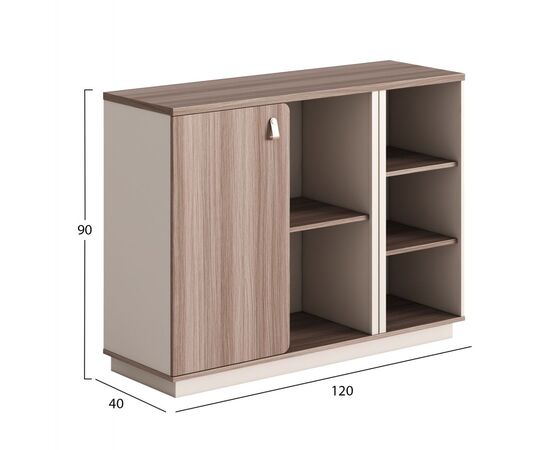 ΝΤΟΥΛΑΠΙ/ΒΙΒΛΙΟΘΗΚΗ ΣΕΙΡΑ SUPERON HM2142 ΜΕΛΑΜΙΝΗ ΜΠΕΖ & ΦΥΣΙΚΟ 120x40x90Υεκ. - ΝΤΟΥΛΑΠΙΑ στο Milonadakis.gr