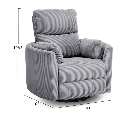 ΠΟΛΥΘΡΟΝΑ ΘΗΛΑΣΜΟΥ/RELAX VELMORA HM3300.01 ΓΚΡΙ ΚΟΤΛΕ ΥΦΑΣΜΑ 100x90x100Υεκ - ΠΟΛΥΘΡΟΝΕΣ RELAX στο Milonadakis.gr