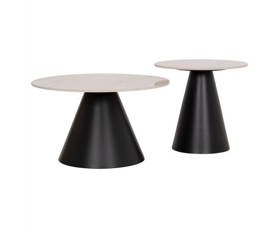 ΤΡΑΠΕΖΙΑ ΣΑΛΟΝΙΟΥ RIDGE(X) HM18307.02 SINTERED STONE TOPS--ΒΑΣΕΙΣ ΜΑΥΡΕΣ Φ50 & Φ70 - ΤΡΑΠΕΖΑΚΙΑ ΣΑΛΟΝΙΟΥ στο Milonadakis.gr