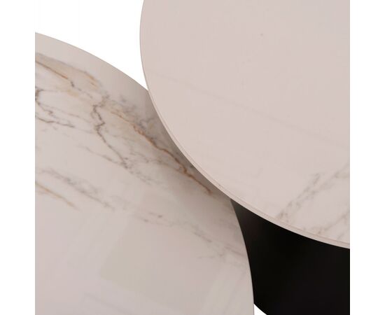 ΤΡΑΠΕΖΙΑ ΣΑΛΟΝΙΟΥ RIDGE(X) HM18307.02 SINTERED STONE TOPS--ΒΑΣΕΙΣ ΜΑΥΡΕΣ Φ50 & Φ70 - ΤΡΑΠΕΖΑΚΙΑ ΣΑΛΟΝΙΟΥ στο Milonadakis.gr