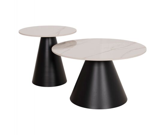 ΤΡΑΠΕΖΙΑ ΣΑΛΟΝΙΟΥ RIDGE(X) HM18307.02 SINTERED STONE TOPS--ΒΑΣΕΙΣ ΜΑΥΡΕΣ Φ50 & Φ70 - ΤΡΑΠΕΖΑΚΙΑ ΣΑΛΟΝΙΟΥ στο Milonadakis.gr