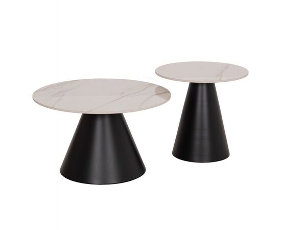 ΤΡΑΠΕΖΙΑ ΣΑΛΟΝΙΟΥ RIDGE(X) HM18307.02 SINTERED STONE TOPS--ΒΑΣΕΙΣ ΜΑΥΡΕΣ Φ50 & Φ70 - ΤΡΑΠΕΖΑΚΙΑ ΣΑΛΟΝΙΟΥ στο Milonadakis.gr