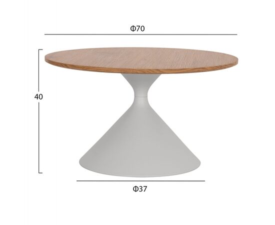 ΤΡΑΠΕΖΙΑ ΣΑΛΟΝΙΟΥ JENNEL(X) HM18308.01 ΜΕΤΑΛΛΟ ΛΕΥΚΟ--MDF ΣΕ ΦΥΣΙΚΟ Φ50εκ & Φ70εκ - ΤΡΑΠΕΖΑΚΙΑ ΣΑΛΟΝΙΟΥ στο Milonadakis.gr