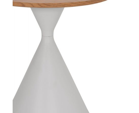 ΤΡΑΠΕΖΙΑ ΣΑΛΟΝΙΟΥ JENNEL(X) HM18308.01 ΜΕΤΑΛΛΟ ΛΕΥΚΟ--MDF ΣΕ ΦΥΣΙΚΟ Φ50εκ & Φ70εκ - ΤΡΑΠΕΖΑΚΙΑ ΣΑΛΟΝΙΟΥ στο Milonadakis.gr