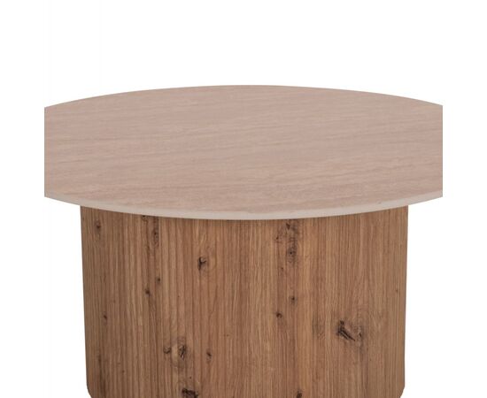 ΤΡΑΠΕΖΙ ΣΑΛΟΝΙΟΥ TWIL HM18325 ΚΕΡΑΜΙΚΟ TOP ΟΨΗ ΤΡΑΒΕΡΤΙΝΑΣ-MDF ΒΑΣΗ Φ84x39Υεκ - ΤΡΑΠΕΖΑΚΙΑ ΣΑΛΟΝΙΟΥ στο Milonadakis.gr