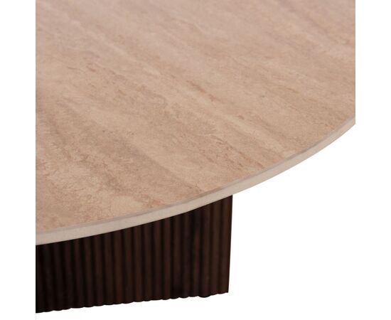 ΤΡΑΠΕΖΙ ΣΑΛΟΝΙΟΥ SKY HM18329 ΚΕΡΑΜΙΚΟ TOP ΟΨΗ ΤΡΑΒΕΡΤΙΝΑΣ-MDF ΒΑΣΗ Φ80x40Υεκ. - ΤΡΑΠΕΖΑΚΙΑ ΣΑΛΟΝΙΟΥ στο Milonadakis.gr