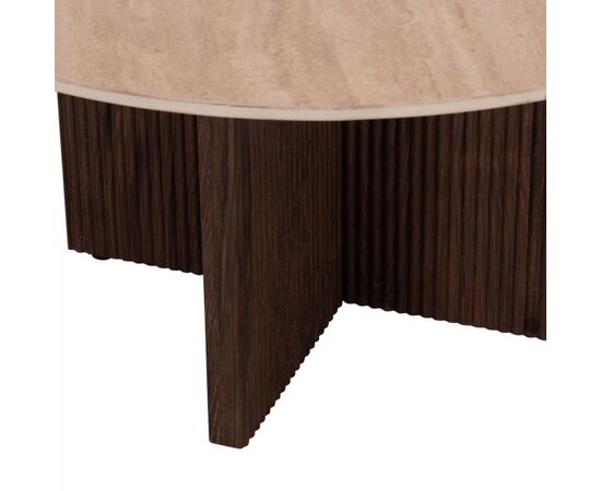 ΤΡΑΠΕΖΙ ΣΑΛΟΝΙΟΥ SKY HM18329 ΚΕΡΑΜΙΚΟ TOP ΟΨΗ ΤΡΑΒΕΡΤΙΝΑΣ-MDF ΒΑΣΗ Φ80x40Υεκ. - ΤΡΑΠΕΖΑΚΙΑ ΣΑΛΟΝΙΟΥ στο Milonadakis.gr