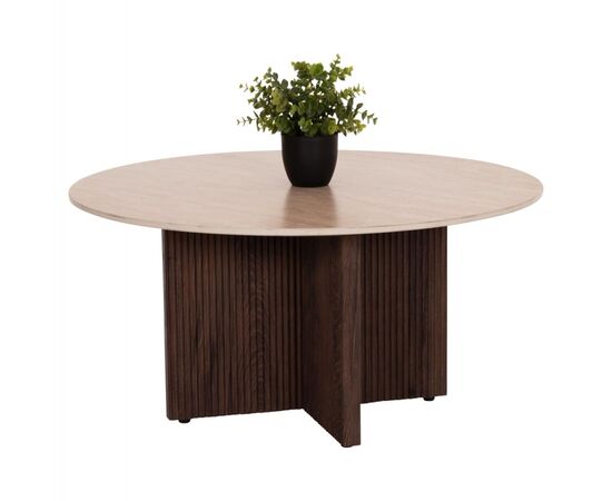 ΤΡΑΠΕΖΙ ΣΑΛΟΝΙΟΥ SKY HM18329 ΚΕΡΑΜΙΚΟ TOP ΟΨΗ ΤΡΑΒΕΡΤΙΝΑΣ-MDF ΒΑΣΗ Φ80x40Υεκ. - ΤΡΑΠΕΖΑΚΙΑ ΣΑΛΟΝΙΟΥ στο Milonadakis.gr