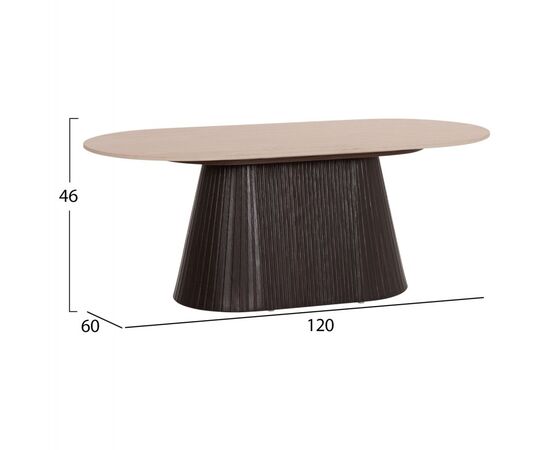 ΤΡΑΠΕΖΙ ΣΑΛΟΝΙΟΥ ΟΒΑΛ CATER HM18321 ΚΕΡΑΜΙΚΟ TOP ΟΨΗ ΤΡΑΒΕΡΤΙΝΑΣ-MDF ΒΑΣΗ 124x63x39Υεκ - ΤΡΑΠΕΖΑΚΙΑ ΣΑΛΟΝΙΟΥ στο Milonadakis.gr