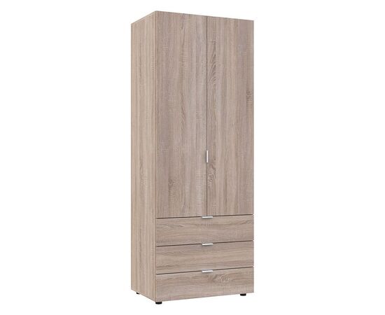 Ντουλάπα ρούχων Lila pakoworld δίφυλλη sonoma 77.5x49.5x203.5εκ - ΝΤΟΥΛΑΠΕΣ στο Milonadakis.gr