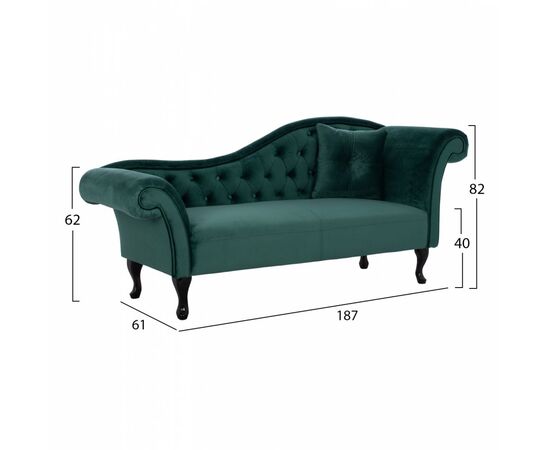 ΑΝΑΚΛΙΝΔΡΟ T.CHESTERFIELD NIOVI HM3008.03 ΚΥΠΑΡΙΣΣΙ ΒΕΛΟΥΔΟ-ΜΑΥΡΑ ΠΟΔΙΑ 187x61x82Υ - ΑΝΑΚΛΙΝΔΡΑ στο Milonadakis.gr
