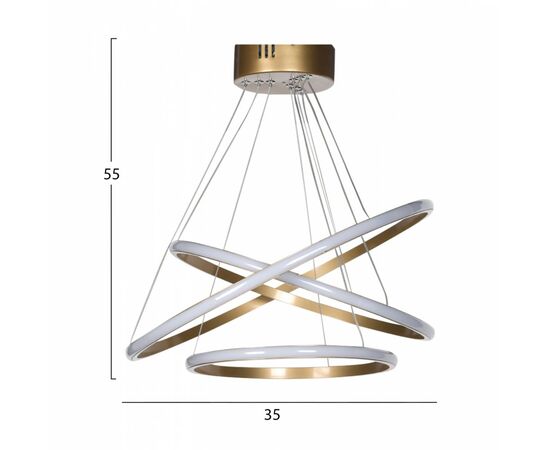 ΦΩΤΙΣΤΙΚΟ ΟΡΟΦΗΣ LED ΧΡΥΣΟ HM7511.02 35x28x55 εκ. - ΦΩΤΙΣΤΙΚΑ ΟΡΟΦΗΣ στο Milonadakis.gr