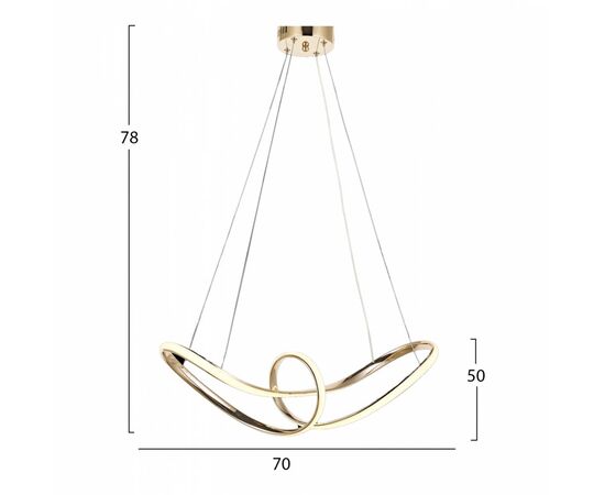 ΦΩΤΙΣΤΙΚΟ ΟΡΟΦΗΣ LED ΧΡΥΣΟ HM7522.02 70x78 εκ. - ΦΩΤΙΣΤΙΚΑ ΟΡΟΦΗΣ στο Milonadakis.gr