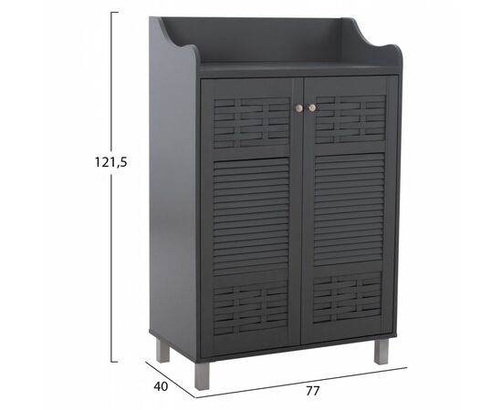 ΠΑΠΟΥΤΣΟΘΗΚΗ-ΝΤΟΥΛΑΠΙ KAILENA ΞΥΛΙΝΗ HM2230.10 ΓΚΡΙ 77x40x121,5 εκ. - ΝΤΟΥΛΑΠΙΑ - ΠΑΠΟΥΤΣΟΘΗΚΕΣ στο Milonadakis.gr
