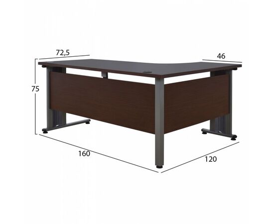 ΓΡΑΦΕΙΟ ΕΠΑΓΓΕΛΜΑΤΙΚΟ VALDEN HM2043.02L WENGE ΑΡΙΣΤΕΡΗ ΓΩΝΙΑ 160X120 - ΓΡΑΦΕΙΑ στο Milonadakis.gr