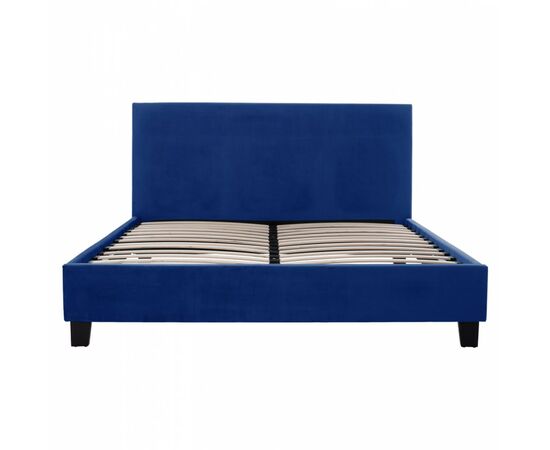 ΚΡΕΒΑΤΙ BECCA ΑΠΟ ΒΕΛΟΥΔΟ ΜΠΛΕ HM553.18 ΓΙΑ ΣΤΡΩΜΑ 150x200 εκ. - ΚΡΕΒΑΤΙΑ στο Milonadakis.gr