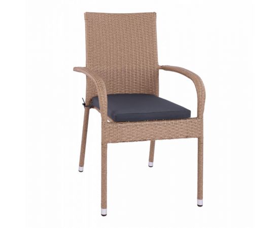 ΠΟΛΥΘΡΟΝΑ ΜΕΤΑΛΛΙΚΗ ANISHA HM5685.02 ΜΕ ΜΑΞΙΛΑΡΙ WICKER ΚΑΦΕ-ΜΟΚΑ ΣΤΟΙΒ/ΜΕΝΗ 56x60x94 εκ. - ΚΑΡΕΚΛΕΣ - ΠΟΛΥΘΡΟΝΕΣ στο Milonadakis.gr