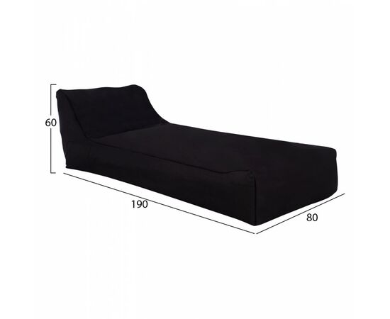 ΠΟΥΦ TANEA HM5807.04 ΜΑΥΡΟ ΜΕ UV PROTECTION 190x80x60Υ εκ. - ΠΟΥΦ στο Milonadakis.gr
