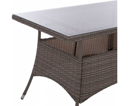 ΤΡΑΠΕΖΙ ΜΕΤΑΛΛΙΚΟ MILITARY RATTAN ΓΚΡΙ HM5141.31 120x70x75Υ εκ. - ΤΡΑΠΕΖΙΑ ΕΞ. ΧΩΡΟΥ στο Milonadakis.gr