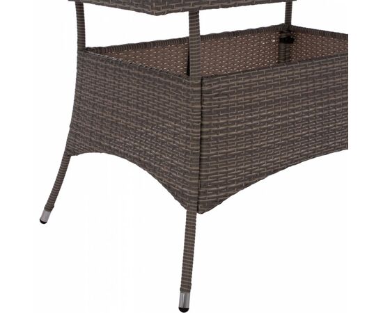 ΤΡΑΠΕΖΙ ΜΕΤΑΛΛΙΚΟ MILITARY RATTAN ΓΚΡΙ HM5141.31 120x70x75Υ εκ. - ΤΡΑΠΕΖΙΑ ΕΞ. ΧΩΡΟΥ στο Milonadakis.gr