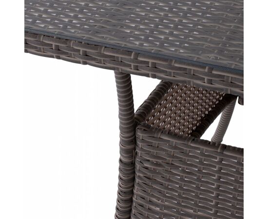 ΤΡΑΠΕΖΙ ΜΕΤΑΛΛΙΚΟ MILITARY RATTAN ΓΚΡΙ HM5141.31 120x70x75Υ εκ. - ΤΡΑΠΕΖΙΑ ΕΞ. ΧΩΡΟΥ στο Milonadakis.gr