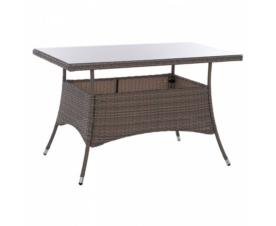 ΤΡΑΠΕΖΙ ΜΕΤΑΛΛΙΚΟ MILITARY RATTAN ΓΚΡΙ HM5141.31 120x70x75Υ εκ. - ΤΡΑΠΕΖΙΑ ΕΞ. ΧΩΡΟΥ στο Milonadakis.gr