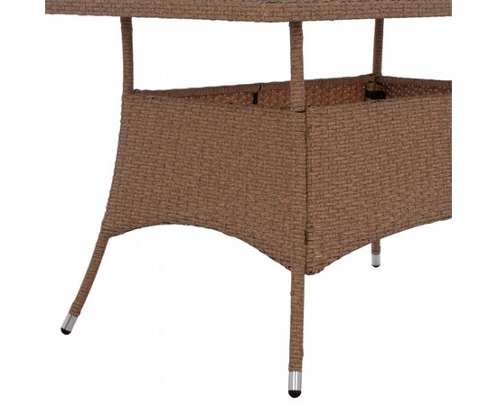 ΤΡΑΠΕΖΙ ΜΕΤΑΛΛΙΚΟ MILITARY RATTAN ΜΠΕΖ ΚΑΦΕ HM5141.32 120x70x75Υ εκ. - ΤΡΑΠΕΖΙΑ ΕΞ. ΧΩΡΟΥ στο Milonadakis.gr