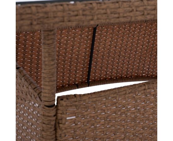 ΤΡΑΠΕΖΙ ΜΕΤΑΛΛΙΚΟ MILITARY RATTAN ΜΠΕΖ ΚΑΦΕ HM5141.32 120x70x75Υ εκ. - ΤΡΑΠΕΖΙΑ ΕΞ. ΧΩΡΟΥ στο Milonadakis.gr
