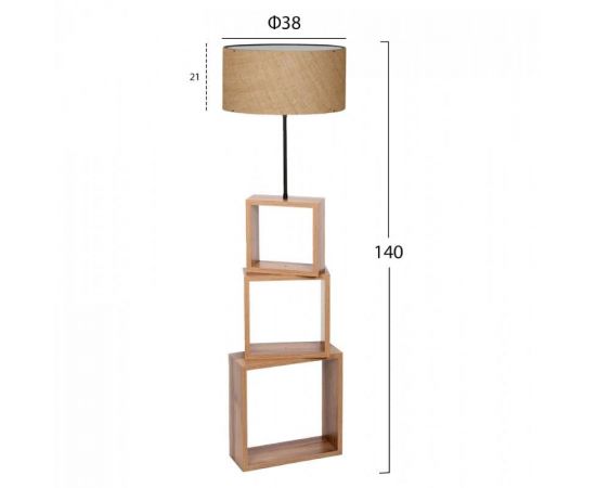ΦΩΤΙΣΤΙΚΟ ΔΑΠΕΔΟΥ MDF ΚΑΡΥΔΙ HM7608.01 Φ38x140 εκ. - ΦΩΤΙΣΤΙΚΑ ΔΑΠΕΔΟΥ στο Milonadakis.gr