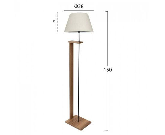 ΦΩΤΙΣΤΙΚΟ ΔΑΠΕΔΟΥ MDF ΚΑΡΥΔΙ ΜΕ ΕΚΡΟΥ HM7609.01 Φ38x150 εκ. - ΦΩΤΙΣΤΙΚΑ ΔΑΠΕΔΟΥ στο Milonadakis.gr