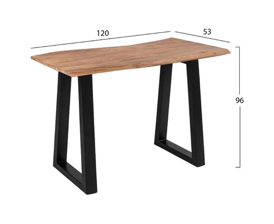 ΤΡΑΠΕΖΙ ΚΟΝΣΟΛΑ SOFIA SLIM HM8744.11 ΜΑΣΙΦ ΞΥΛΟ ΑΚΑΚΙΑΣ ΦΥΣΙΚΟ 120x53x96Υ εκ. - ΜΠΟΥΦΕΔΕΣ-ΚΟΝΣΟΛΕΣ στο Milonadakis.gr