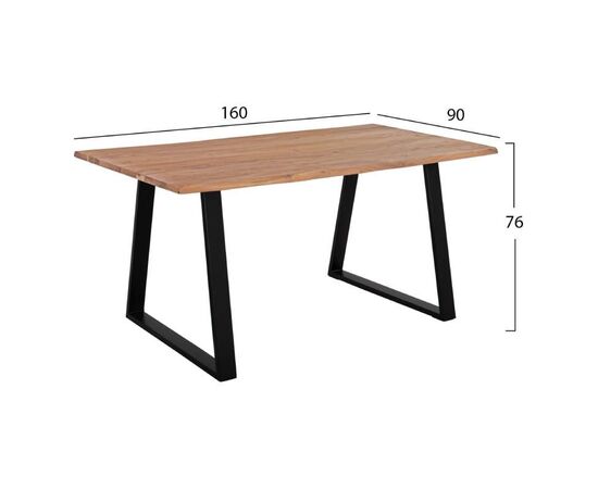 ΤΡΑΠΕΖΙ ΤΡΑΠΕΖΑΡΙΑΣ SOFIA SLIM HM8500.11 ΜΑΣΙΦ ΞΥΛΟ ΑΚΑΚΙΑΣ 160x90x76Υ εκ. - ΤΡΑΠΕΖΙΑ ΚΟΥΖΙΝΑΣ στο Milonadakis.gr