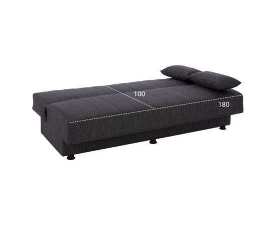 ΚΑΝΑΠΕΣ ΚΡΕΒΑΤΙ ΤΡΙΘΕΣΙΟΣ ΓΚΡΙ HM3239.03 180x72x77 εκ. - ΚΑΝΑΠΕΔΕΣ-ΣΑΛΟΝΙΑ στο Milonadakis.gr