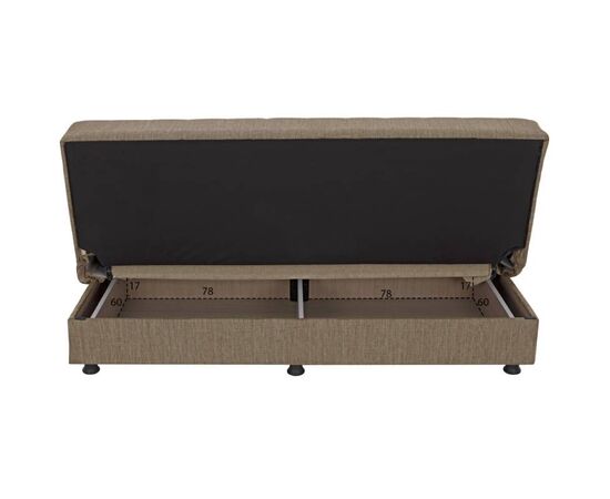 ΚΑΝΑΠΕΣ ΚΡΕΒΑΤΙ ANDRI ΤΡΙΘΕΣΙΟΣ ΚΑΦΕ HM3239.02 180x72x77Υ εκ. - ΚΑΝΑΠΕΔΕΣ-ΣΑΛΟΝΙΑ στο Milonadakis.gr