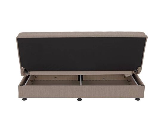 ΚΑΝΑΠΕΣ ΚΡΕΒΑΤΙ ANDRI ΤΡΙΘΕΣΙΟΣ ΜΠΕΖ HM3239.04 180x72x77Υ εκ. - ΚΑΝΑΠΕΔΕΣ-ΣΑΛΟΝΙΑ στο Milonadakis.gr