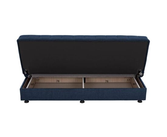 ΚΑΝΑΠΕΣ ΚΡΕΒΑΤΙ ANDRI ΤΡΙΘΕΣΙΟΣ ΜΠΛΕ HM3239.07 180x72x77Y εκ. - ΚΑΝΑΠΕΔΕΣ-ΣΑΛΟΝΙΑ στο Milonadakis.gr