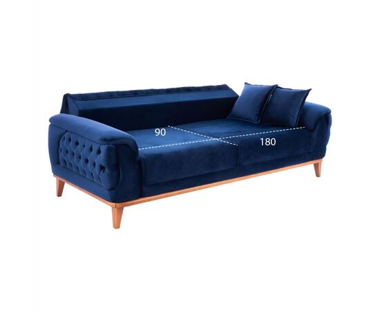 ΚΑΝΑΠΕΣ ΚΡΕΒΑΤΙ BENNINGTON ΤΡΙΘΕΣΙΟΣ ΜΠΛΕ HM3249.18 240x95x80 εκ. - ΚΑΝΑΠΕΔΕΣ-ΣΑΛΟΝΙΑ στο Milonadakis.gr
