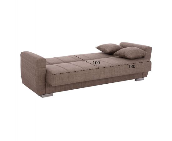 ΚΑΝΑΠΕΣ ΚΡΕΒΑΤΙ POLYA ΤΡΙΘΕΣΙΟΣ ΚΑΦΕ HM3240.02 215x80x77 εκ. - ΚΑΝΑΠΕΔΕΣ-ΣΑΛΟΝΙΑ στο Milonadakis.gr