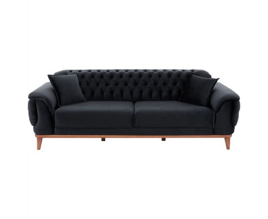 ΚΑΝΑΠΕΣ ΚΡΕΒΑΤΙ BENNINGTON ΤΡΙΘΕΣΙΟΣ ΜΑΥΡΟΣ HM3249.01 240x95x80 εκ. - ΚΑΝΑΠΕΔΕΣ-ΣΑΛΟΝΙΑ στο Milonadakis.gr