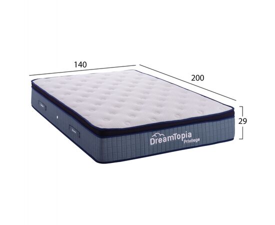 ΣΤΡΩΜΑ DREAMTOPIA, σειρά PRIVILEGE HM660.140 POCKET SPRING ΜΕ ΑΝΩΣΤΡΩΜΑ 140X200x29Υεκ. - POCKET SPRING ΜΕ ΕΠΙΣΤΡΩΜΑ στο Milonadakis.gr