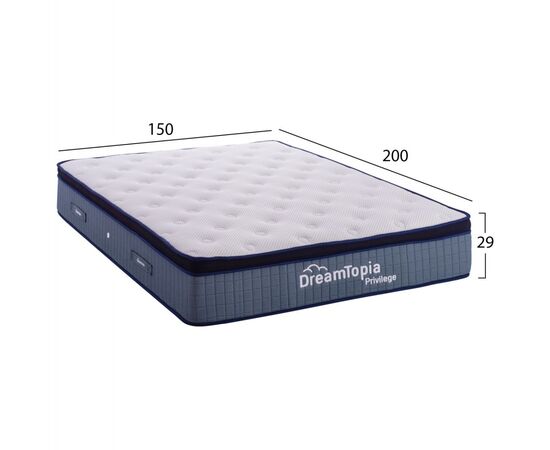 ΣΤΡΩΜΑ DREAMTOPIA, σειρά PRIVILEGE HM660.150 POCKET SPRING ΜΕ ΑΝΩΣΤΡΩΜΑ 150X200x29Υεκ. - POCKET SPRING ΜΕ ΕΠΙΣΤΡΩΜΑ στο Milonadakis.gr