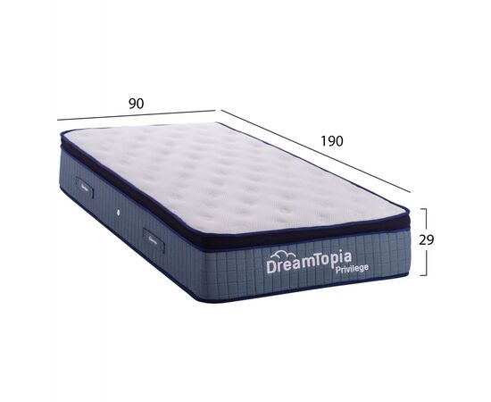 ΣΤΡΩΜΑ DREAMTOPIA, σειρά PRIVILEGE HM660.90 POCKET SPRING ΜΕ ΑΝΩΣΤΡΩΜΑ 90X190εκ. - POCKET SPRING ΜΕ ΕΠΙΣΤΡΩΜΑ στο Milonadakis.gr